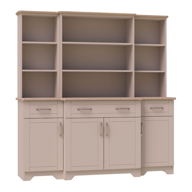 Alnwick Display Top - Four Door & Two Shelves