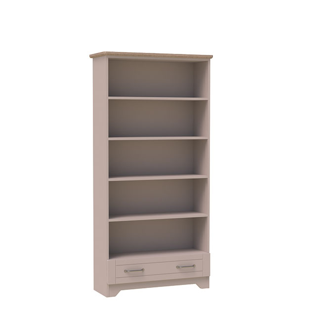 Alnwick Bookcase - Four Shelves with Drawer
