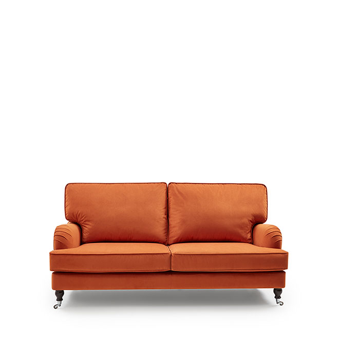 Loxley Three Seater Cushion Back Sofa