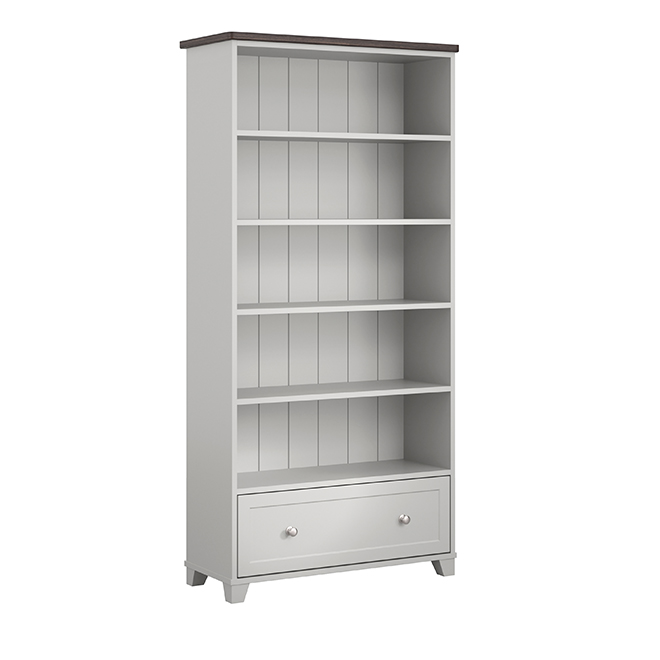 Easton Bookcase - Four Shelves & Drawer